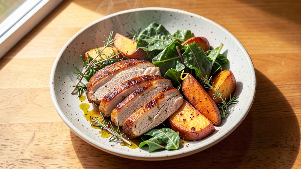 Turkey Kale Sweet Potato Recipe: Herb-Roasted Harmony in One Pan