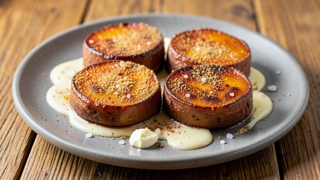 Baked Sweet Potato Rounds Recipe: Crispy Lattice Crown Over Warm Spiced Centers