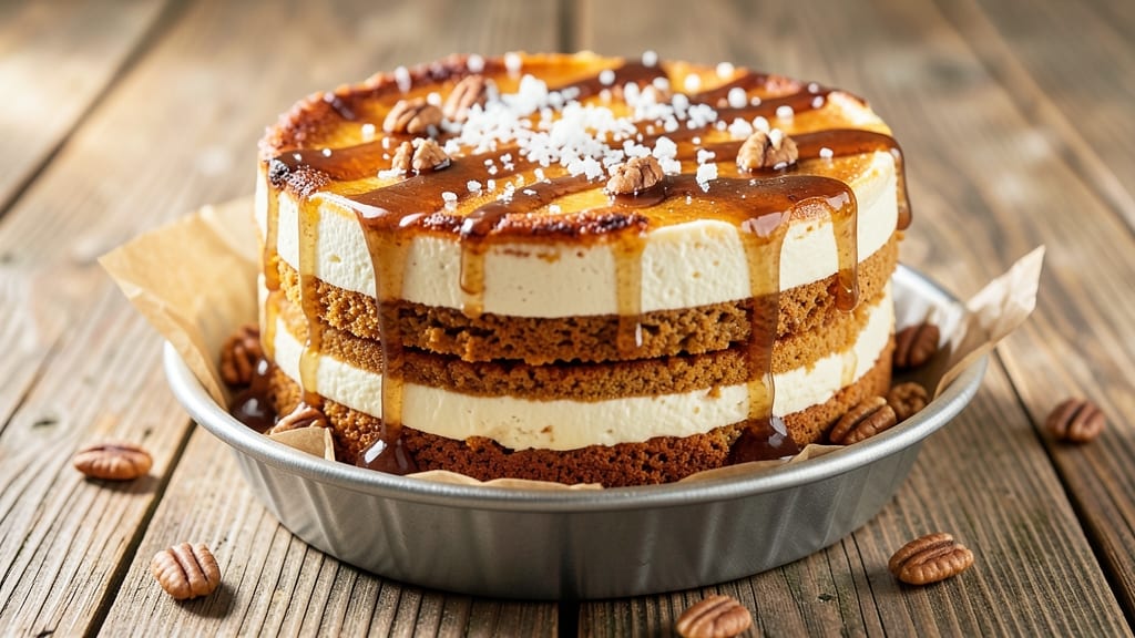 Sweet Potato Maple Layered Cheesecake Recipe: Maple-Glazed Crust with Silky Spiced Filling