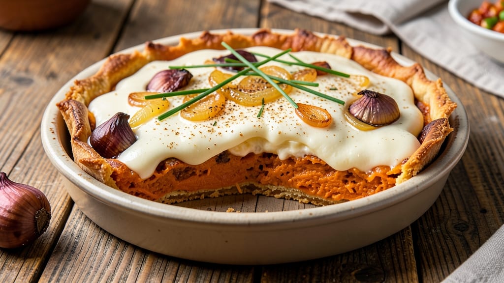 Vegan Sweet Potato Quiche Recipe: Crispy Lattice Crown Over Earthy Spiced Filling