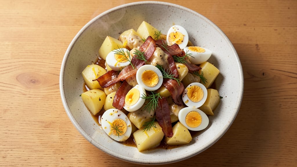 German Potato Salad Recipe Martha Stewart: Crispy Mustard-Pickled Potatoes with Herbed Mayo