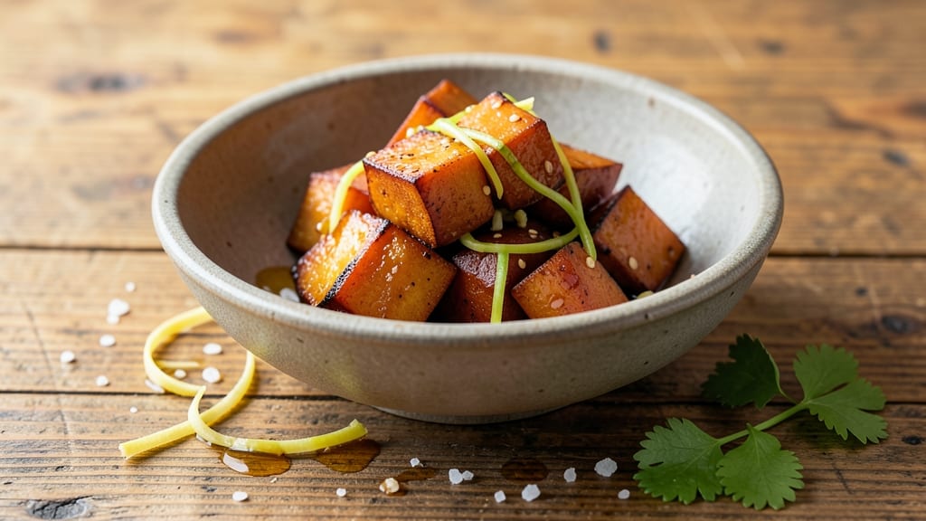 Sweet Potato Banchan Recipe: Korean-Style Crispy Roasted Cubes