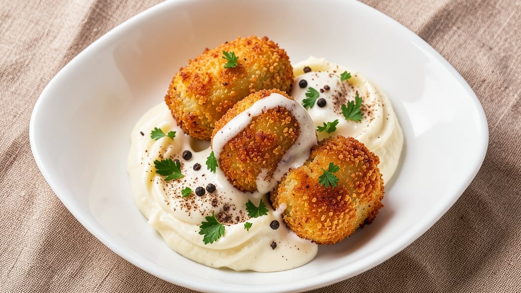 Baked Potato Croquettes Recipe: Crispy Gold Crunch Over Creamy Spiced Filling
