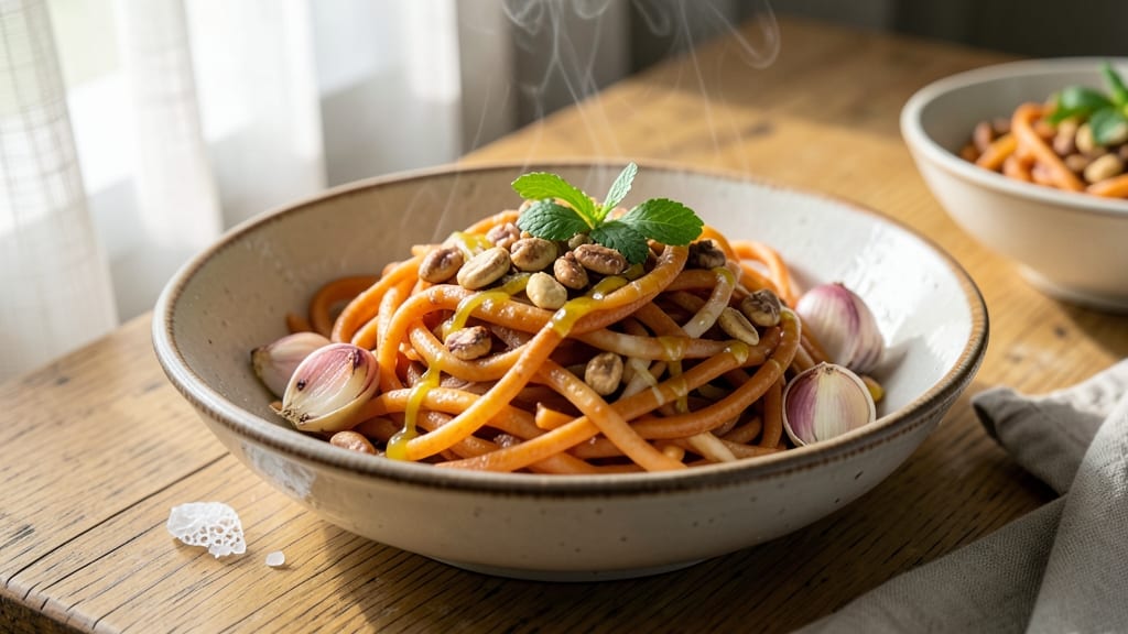 Sweet Potato Pasta Noodles Recipe: Silky Ribbon Noodles With Nutty Sweetness