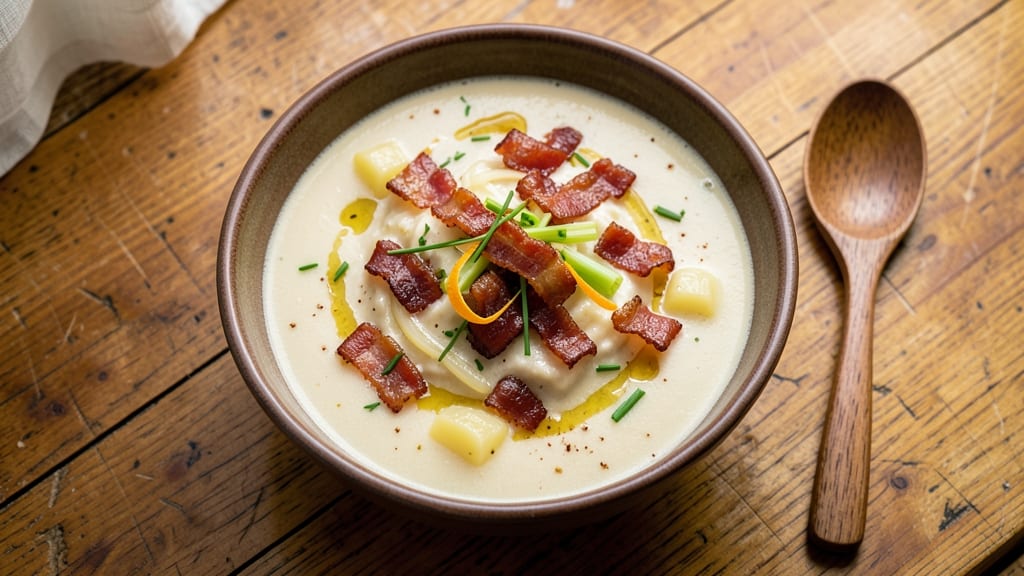 Allison's Baked Potato Soup Recipe: Velvety Creaminess With Crispy Bacon Bits