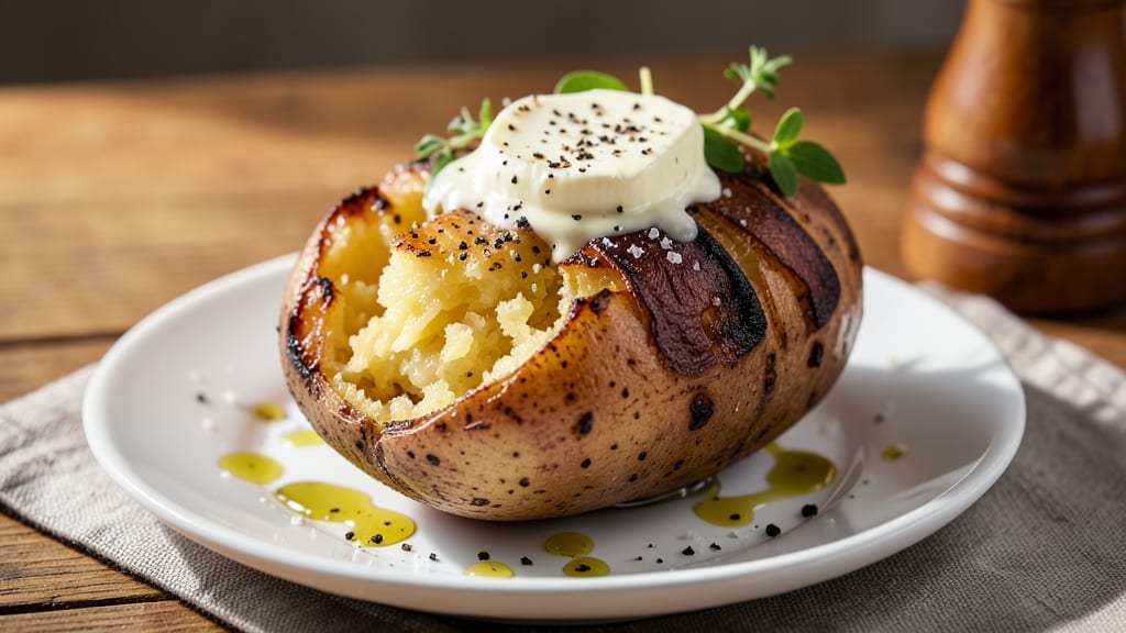 Baked Potato Recipe Temperature: 425°F Crispy Skin, Fluffy Heart