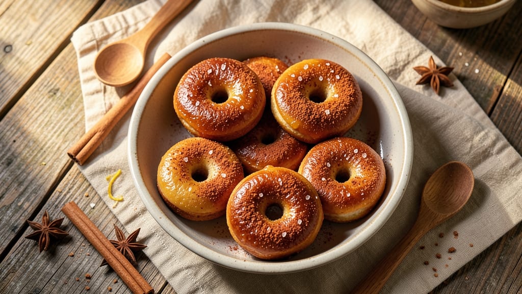 Baked Sweet Potato Donuts Recipe: Warm Spice-Packed Bites with Crunchy Coating
