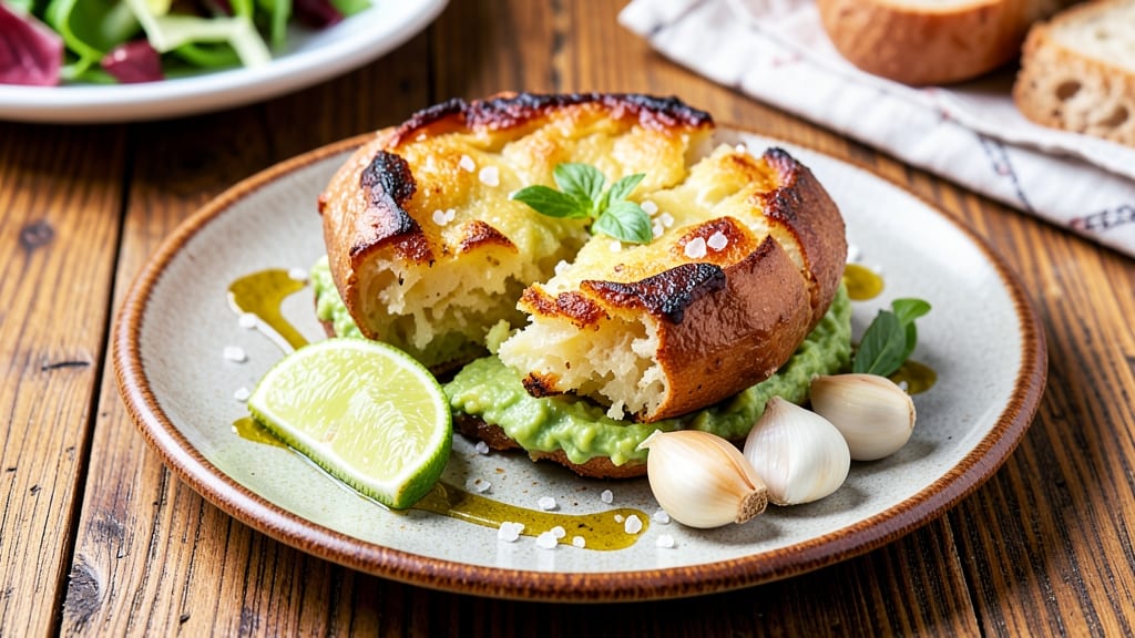Avocado Baked Potato Recipe: Creamy Avocado Filling With Crispy Top Magic