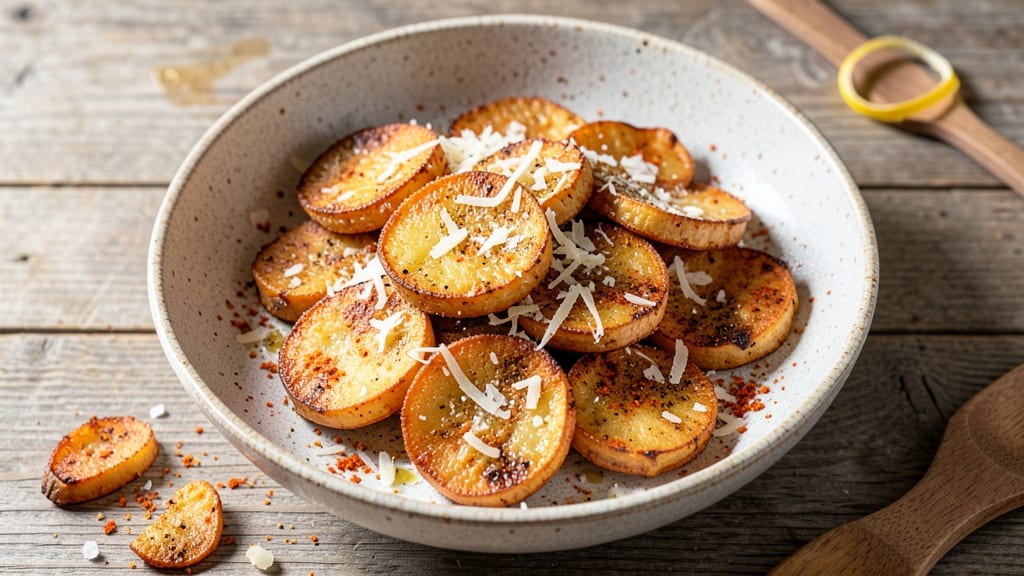 Sweet Potato Parmesan Crispy Snack Recipe: Cheesy Crunch With Zero Guilt