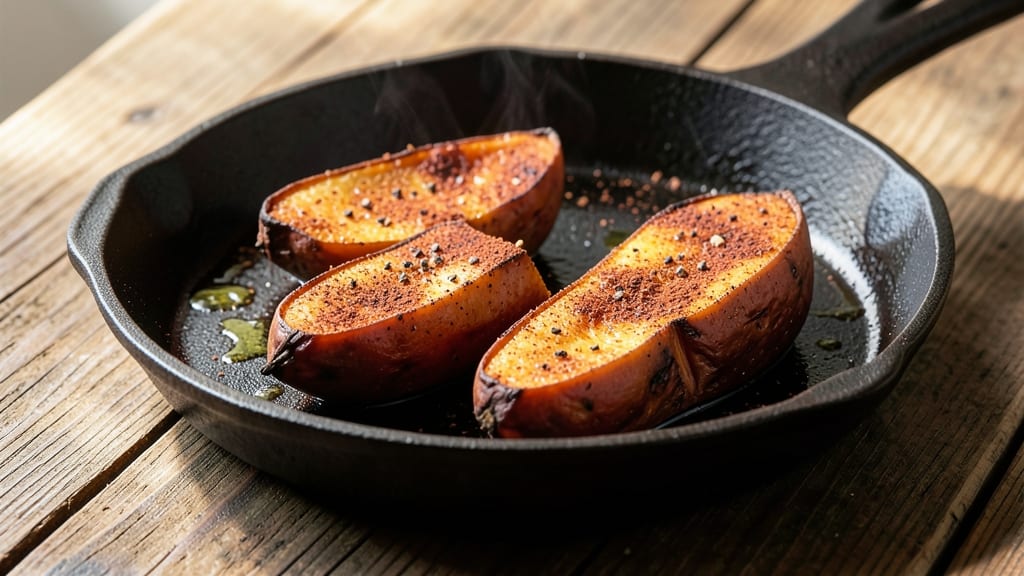 Sweet Potato Blackstone Recipe: Charred Edges and Caramelized Sweetness in One Pan