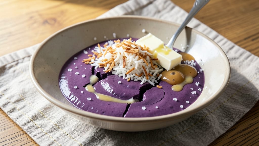 Sweet Potato Dessert Filipino Recipe: Ube Halaya Magic With Toasted Rice Crunch