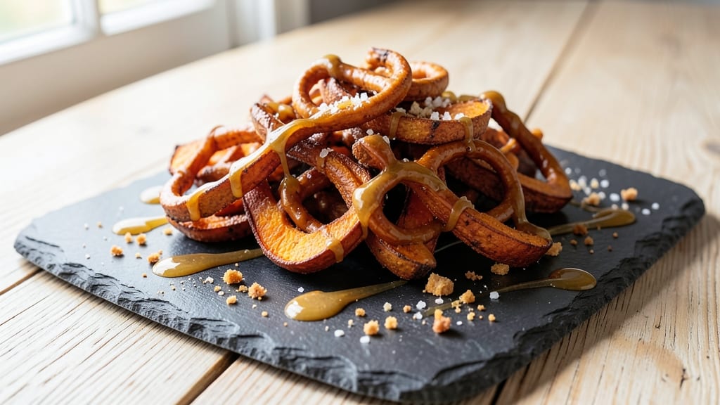 Sweet Potato Pretzel Recipe: Crunchy Mustard-Salt Crust Over Warm Spiced Filling