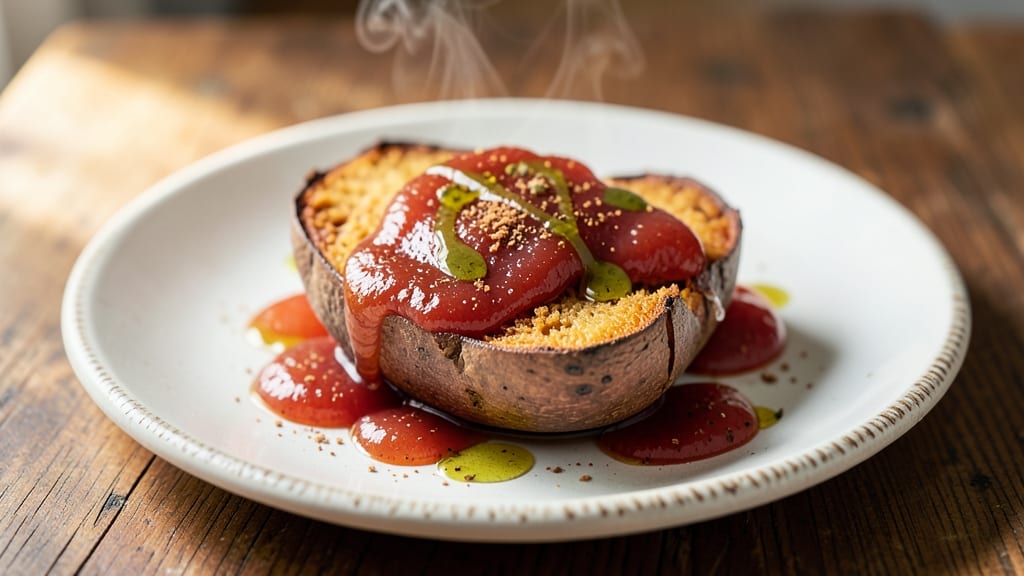 Sweet Potato and Apricot Recipe: Caramelized Fruit Glaze Over Roasted Sweet Potatoes