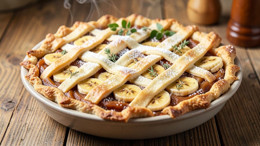 Sweet Potato Pie With Bananas Recipe: Silky Spice and Caramelized Banana Magic