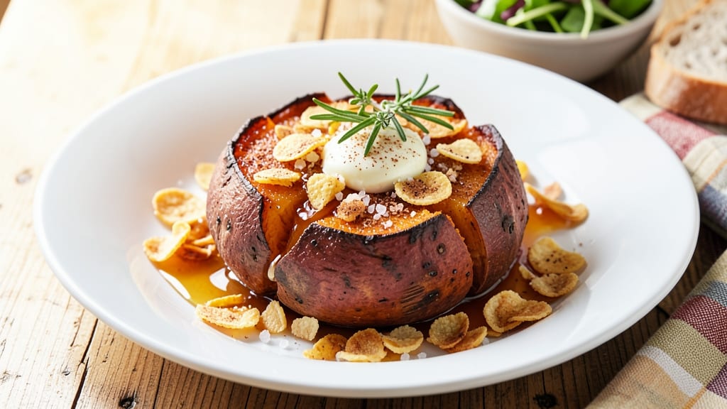 Sweet Potato and Corn Flakes Recipe: Crunchy Top, Creamy Core Magic