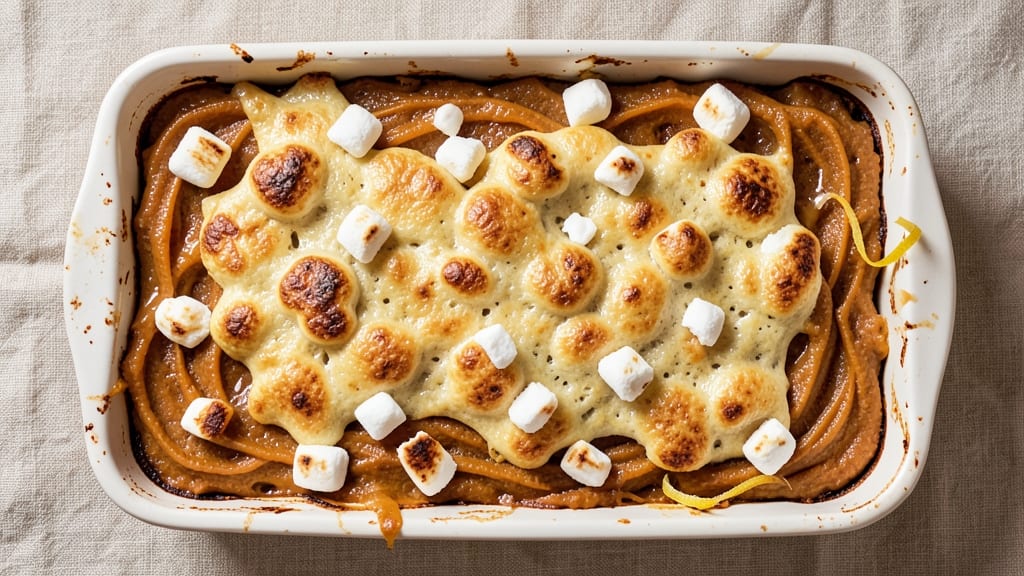 Sweet Potato Casserole Recipe With Marshmallows Using Canned Yams: Crispy Top, Gooey Swirl, One-Pan Magic
