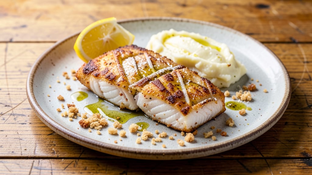 Baked Potato Crusted Cod Recipe: Crispy Gold Crust Hiding Ultra-Moist Fish