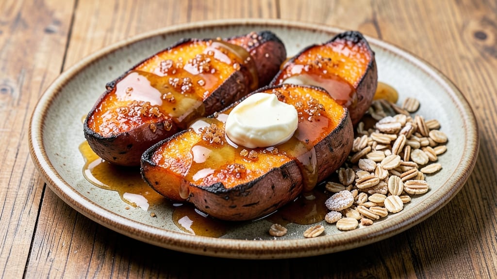 Baked Glazed Sweet Potato Recipe: Caramelized Crunch With Buttery Streusel Crown