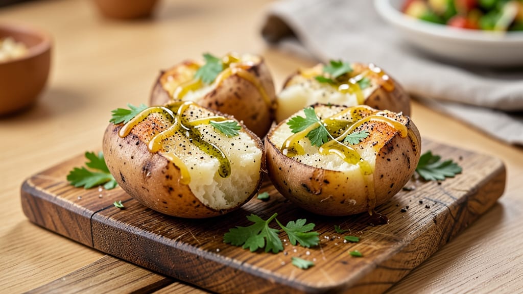 Baked Potato Recipe With Olive Oil: Crispy Skin and Fluffy Heart in One Pan