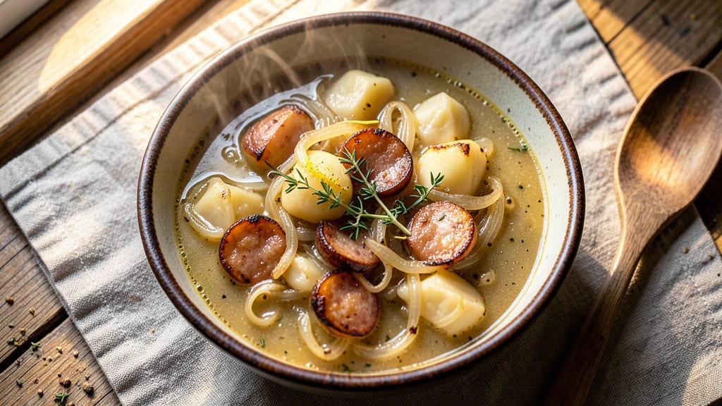 Authentic German Potato Soup Recipe: Savory Beer-Braised Depth With Caramelized Onions