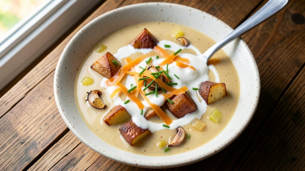 Baked Potato Soup Recipe with Half and Half: Ultra-Creamy Velvety Richness