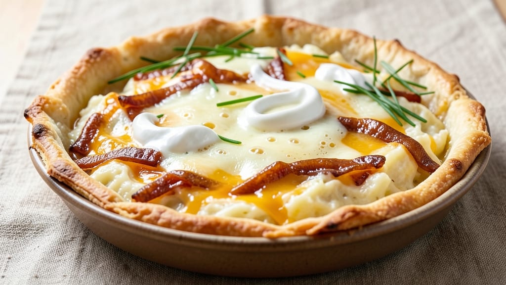 Baked Potato Pie Recipe: Crispy Lattice Crown Over Velvety Mashed Center