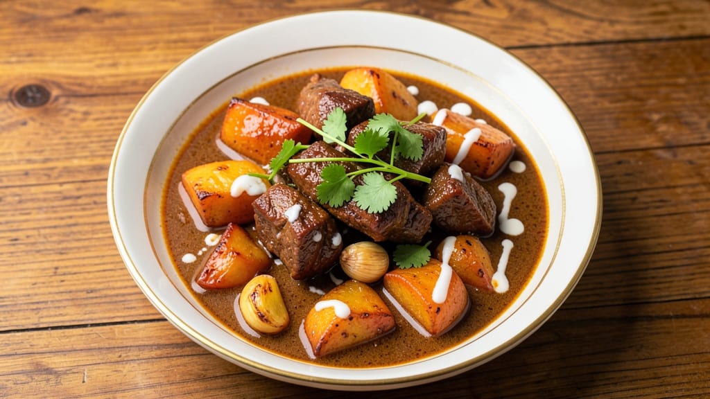 Beef and Sweet Potato Curry Recipe: Spiced Coconut Depth With Charred Edges