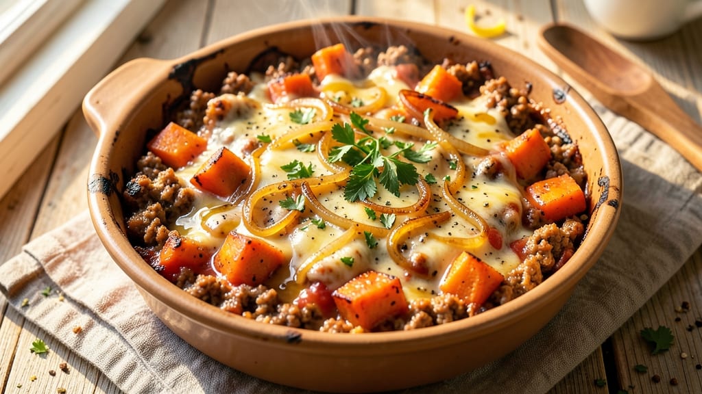 Sweet Potato Ground Beef Casserole Recipe: Savory-Sweet One-Pan Magic